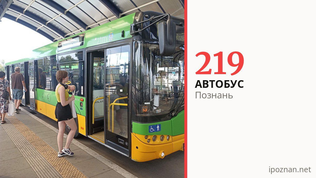 Нічний автобус 219 у Познані