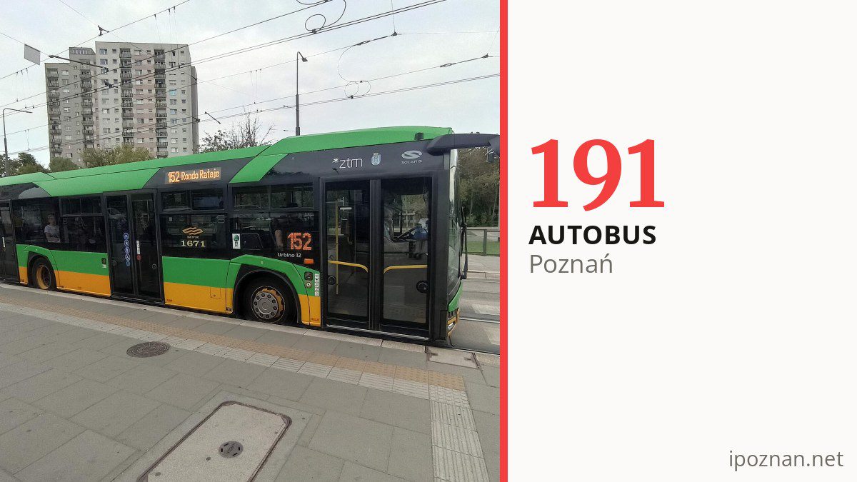 Autobus 191 w Poznaniu
