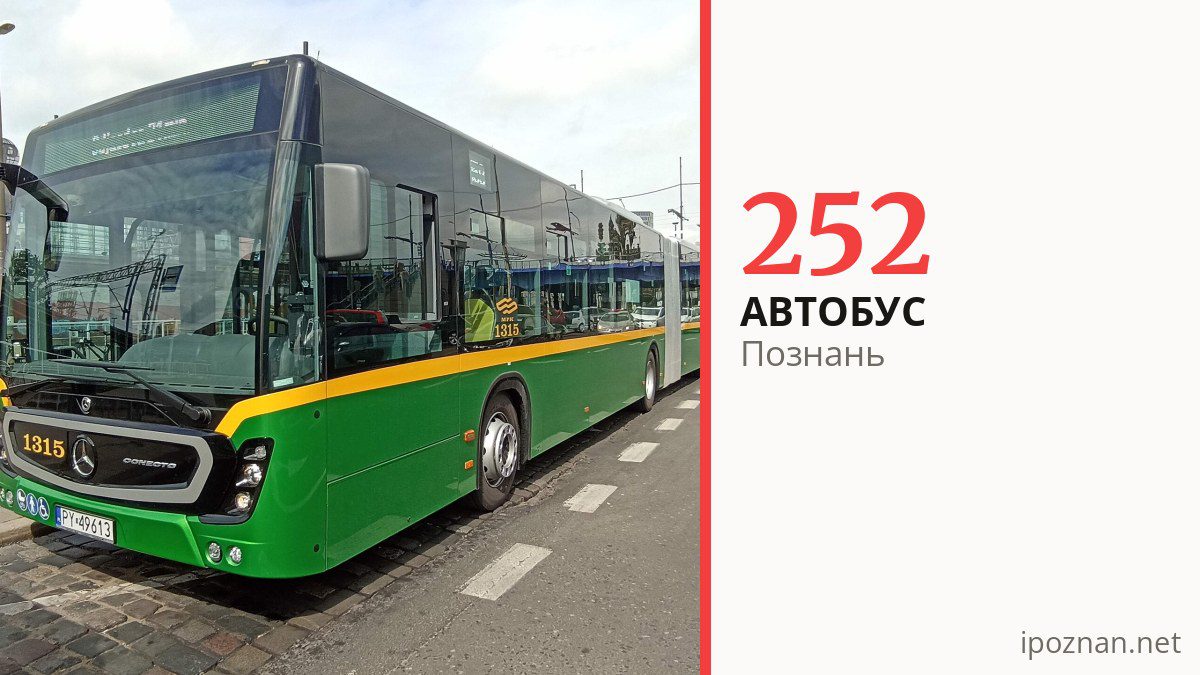 Ночной автобус 252 в Познани