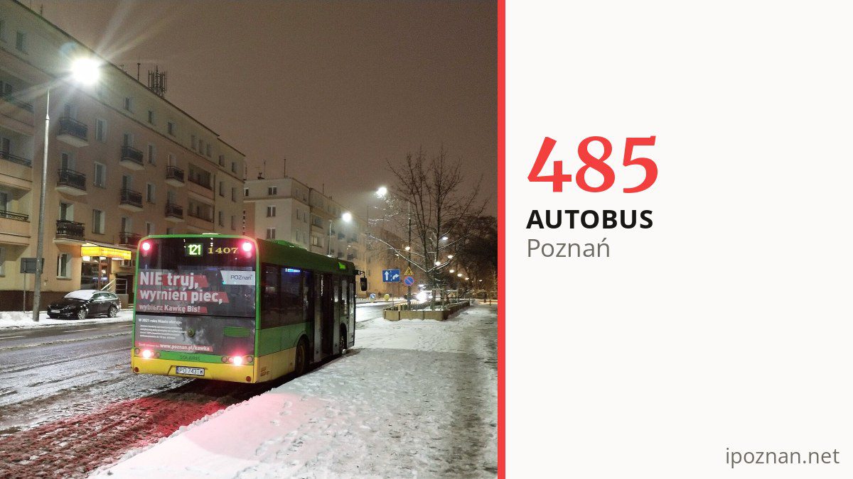 Autobus 485 w Poznaniu