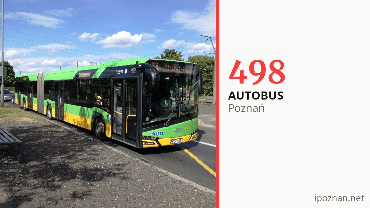 Autobus 498 w Poznaniu