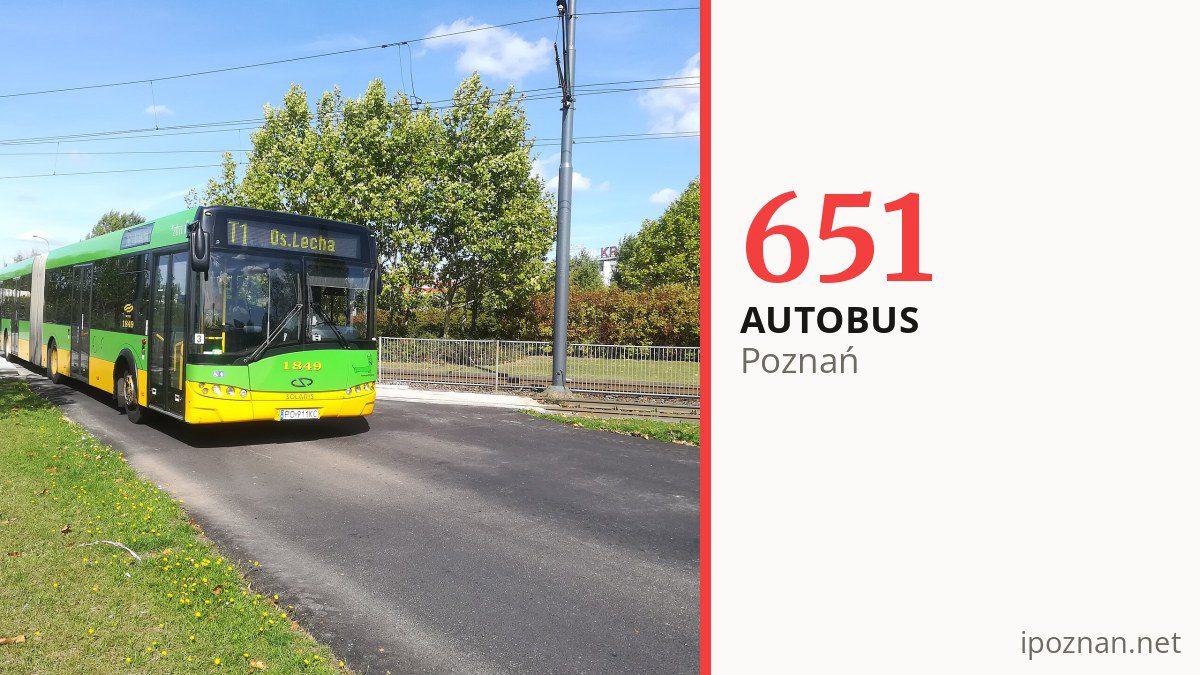 Autobus 651 w Poznaniu